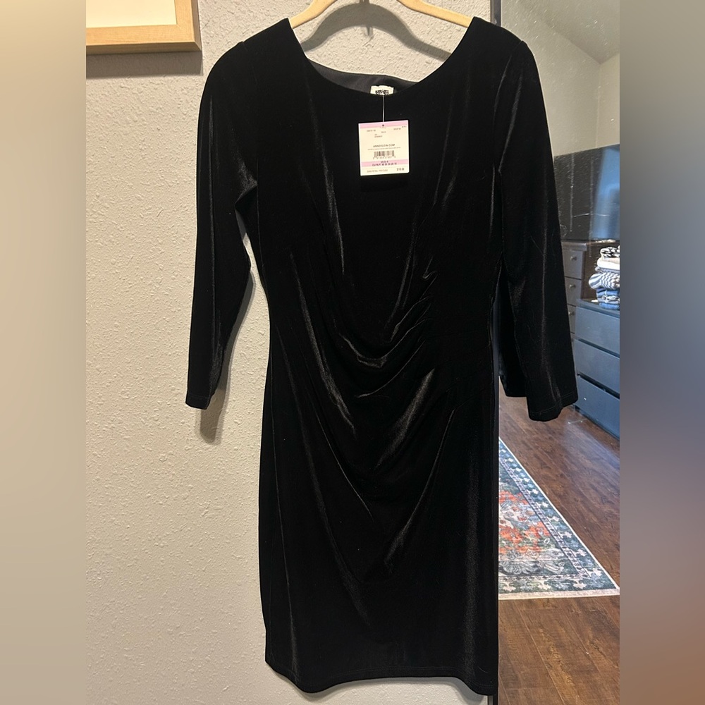Anne Klein Black Long Sleeve Dress